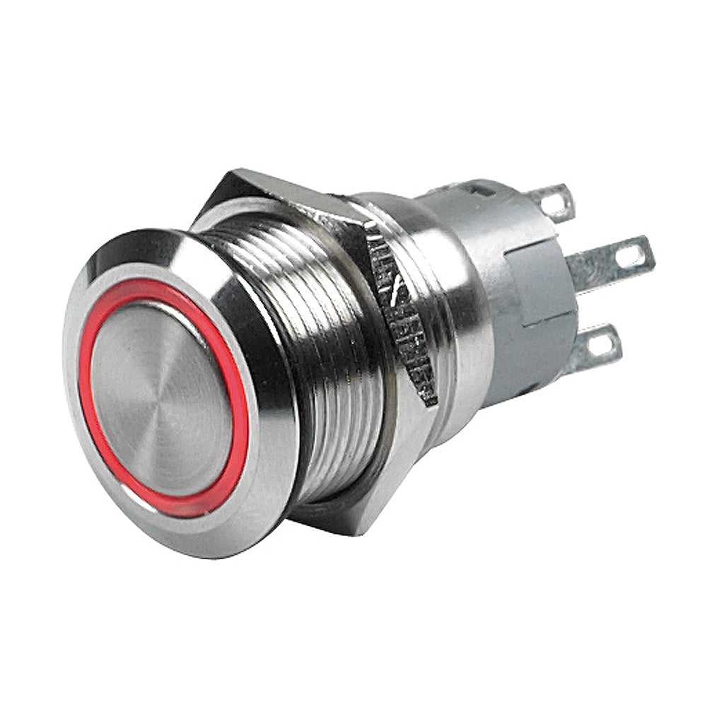 BEP Marine, BEP-Drucktastenschalter – 12 V, ein-/ausschaltend – rote LED [80-511-0001-01]