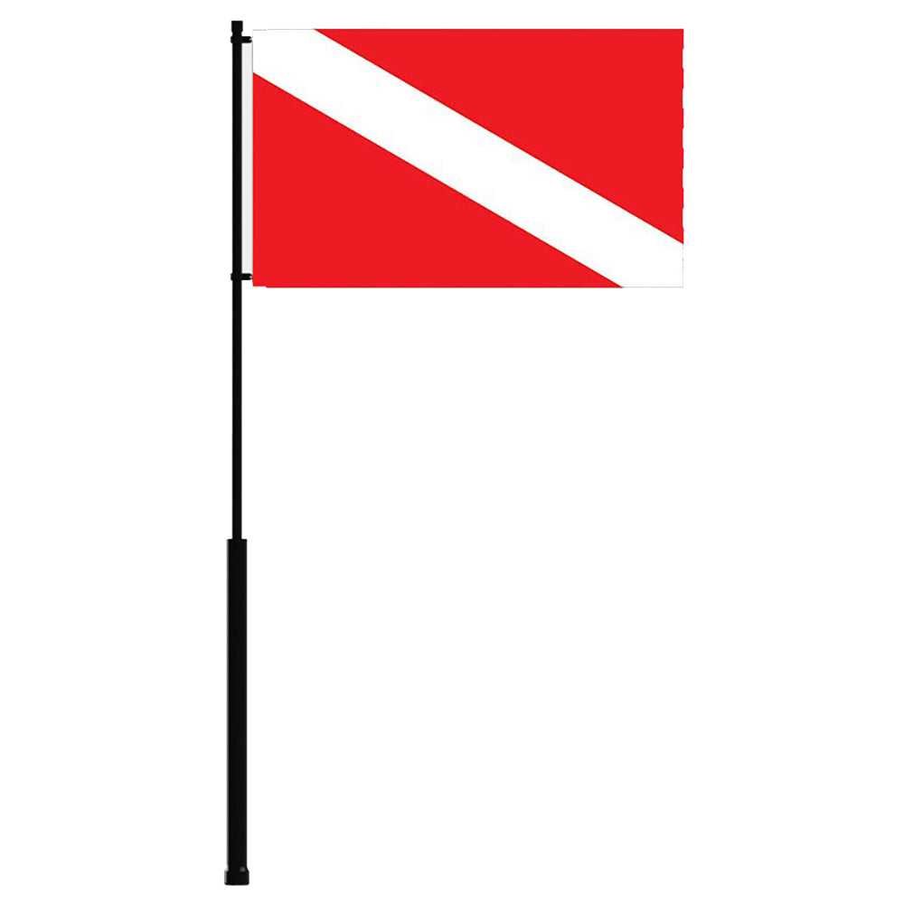Mate-Serie, Flaggenmast der Mate-Serie – 36 Zoll mit Tauchflagge [FP36DIVE]