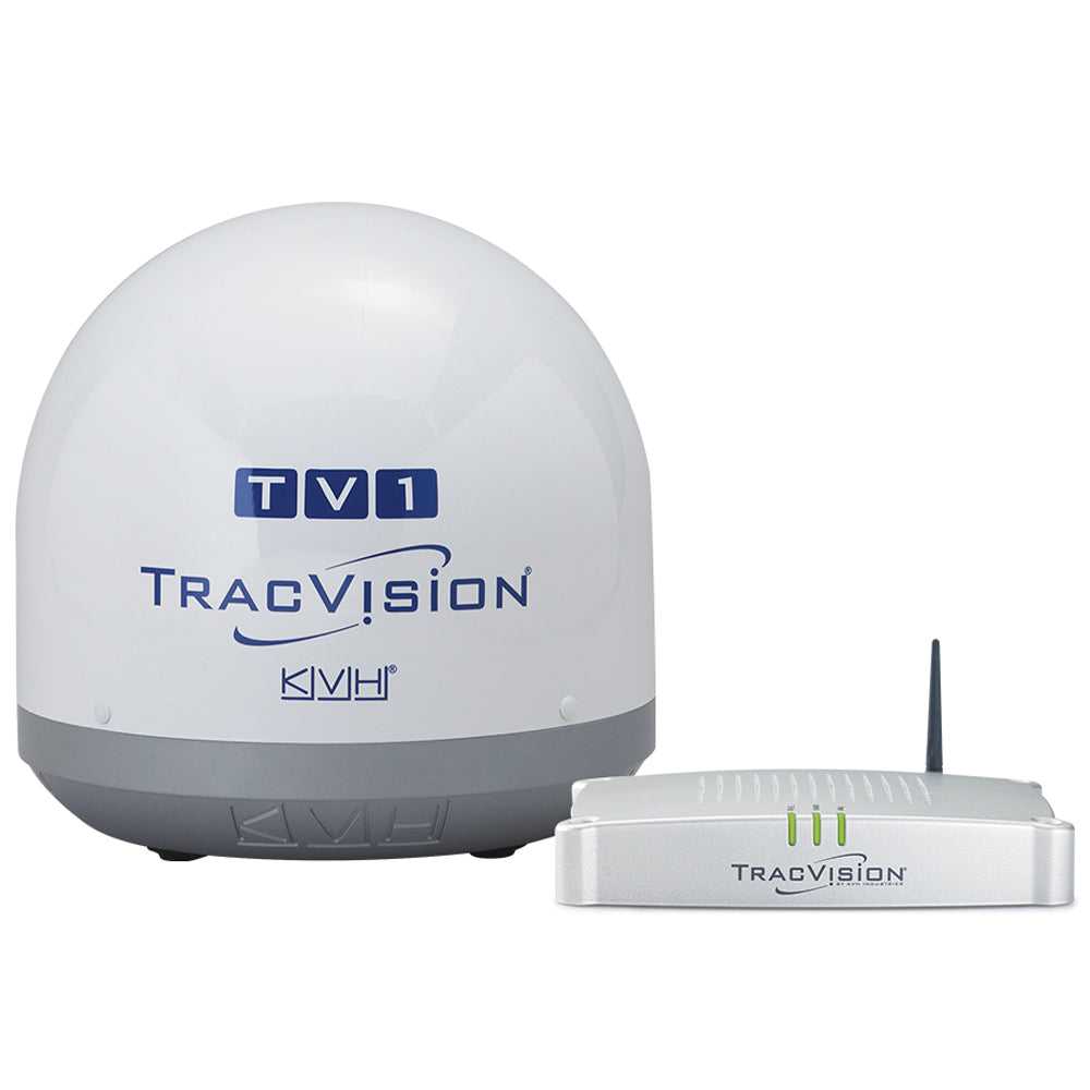 KVH, KVH TracVision TV1 mit IP-fähigem TV-Hub Linear Universal Single-Output LNB [01-0366-02]