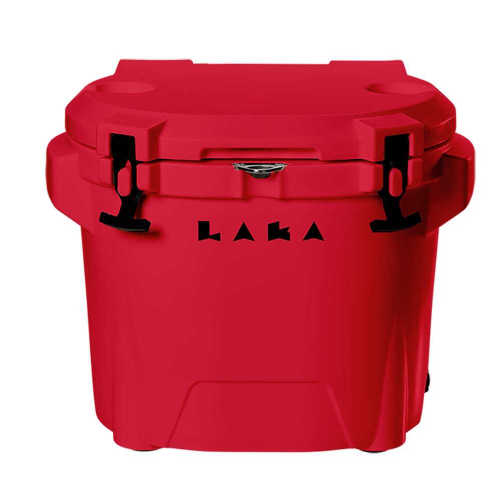 LAKA-Kühler, LAKA Coolers 30 Qt Kühler mit Rädern mit Teleskopgriff, Rot [1089]