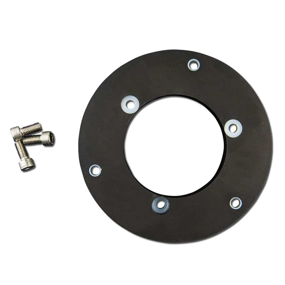 Lopolight, Lopolight runde Grundplatte für horizontale Montageleuchten – Aluminium – Schwarz [400-401-B]