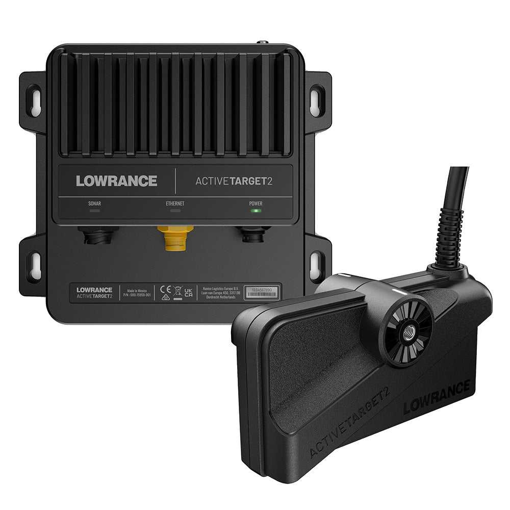Lowrance, Lowrance ActiveTarget 2 Live-Sonar mit Geber (Modul + XDCR+-Halterungen) [000-15959-001]