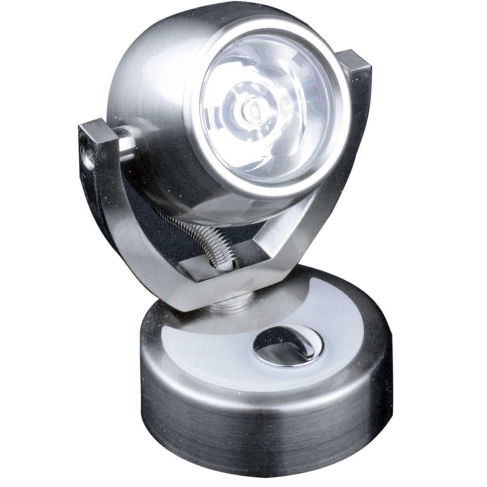 Lunasea-Beleuchtung, Lunasea LED-Wandleuchte mit Touch-Dimmung – Warmweiß/gebürstetes Nickel-Finish – rotierendes Licht [LLB-33JW-81-OT]