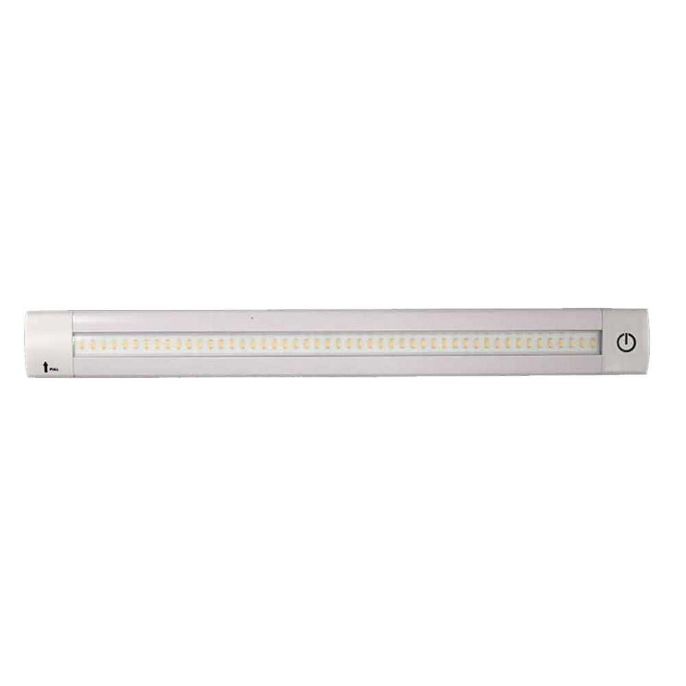 Lunasea-Beleuchtung, Lunasea Verstellbare lineare LED-Leuchte mit integriertem Dimmer – 50,8 cm warmweiß mit Schalter [LLB-32LW-01-00]