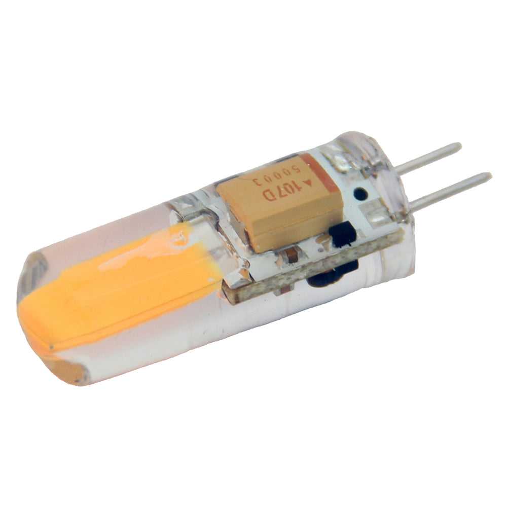 Lunasea-Beleuchtung, Lunasea warmweiße G4-Glühbirne, 2 W, 10–30 V DC, unterer Stift, silikongekapselt [LLB-21KW-71-00]