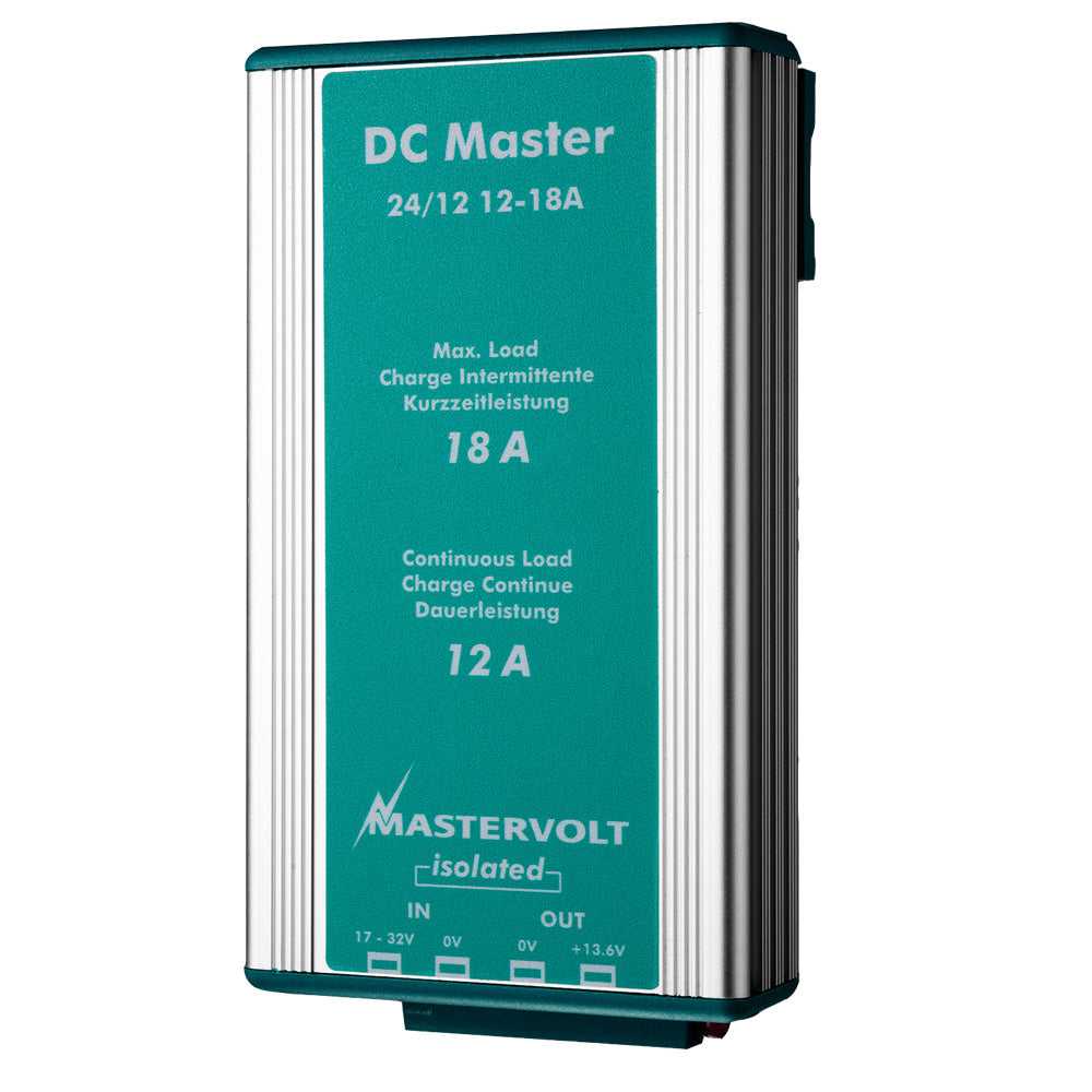 Mastervolt, Mastervolt DC Master 24 V auf 12 V Konverter – 12 Ampere [81400300]