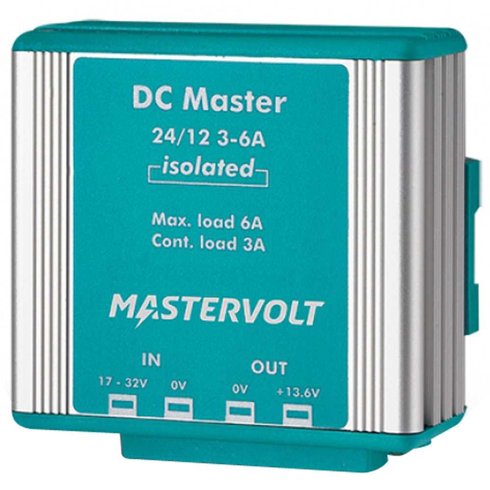 Mastervolt, Mastervolt DC Master 24 V auf 12 V Konverter – 3 A mit Isolator [81500100]