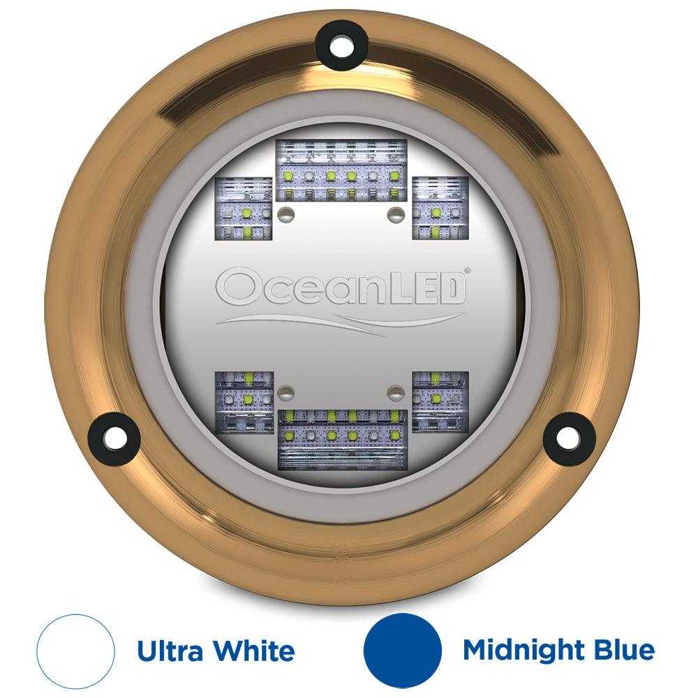 OceanLED, OceanLED Sport S3124s Unterwasser-LED-Licht – Ultraweiß/Mitternachtsblau [012103BW]