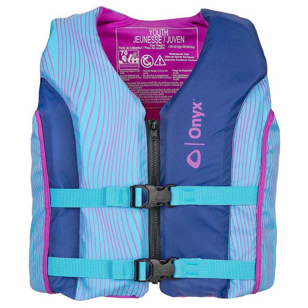 Onyx im Freien, Onyx Shoal All Adventure Youth Paddle Wassersport-Schwimmweste – Blau [121000-500-002-21]