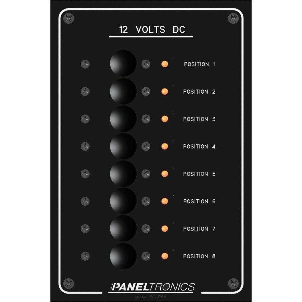 Paneltronik, Paneltronics Standard-Panel – DC-Leistungsschalter mit 8 Positionen und LEDs [9972208B]