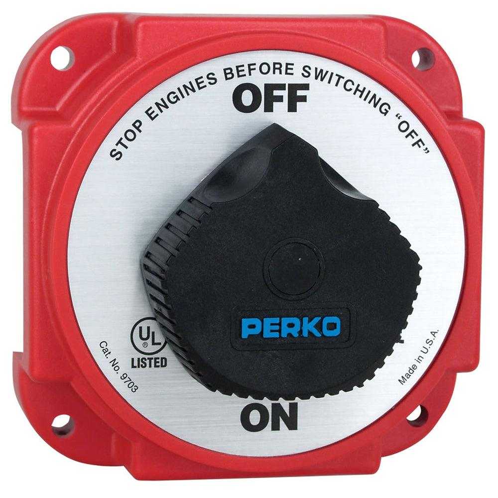Perko, Perko 9703DP Hochleistungs-Batterietrennschalter mit Feldtrennschalter für Lichtmaschine [9703DP]