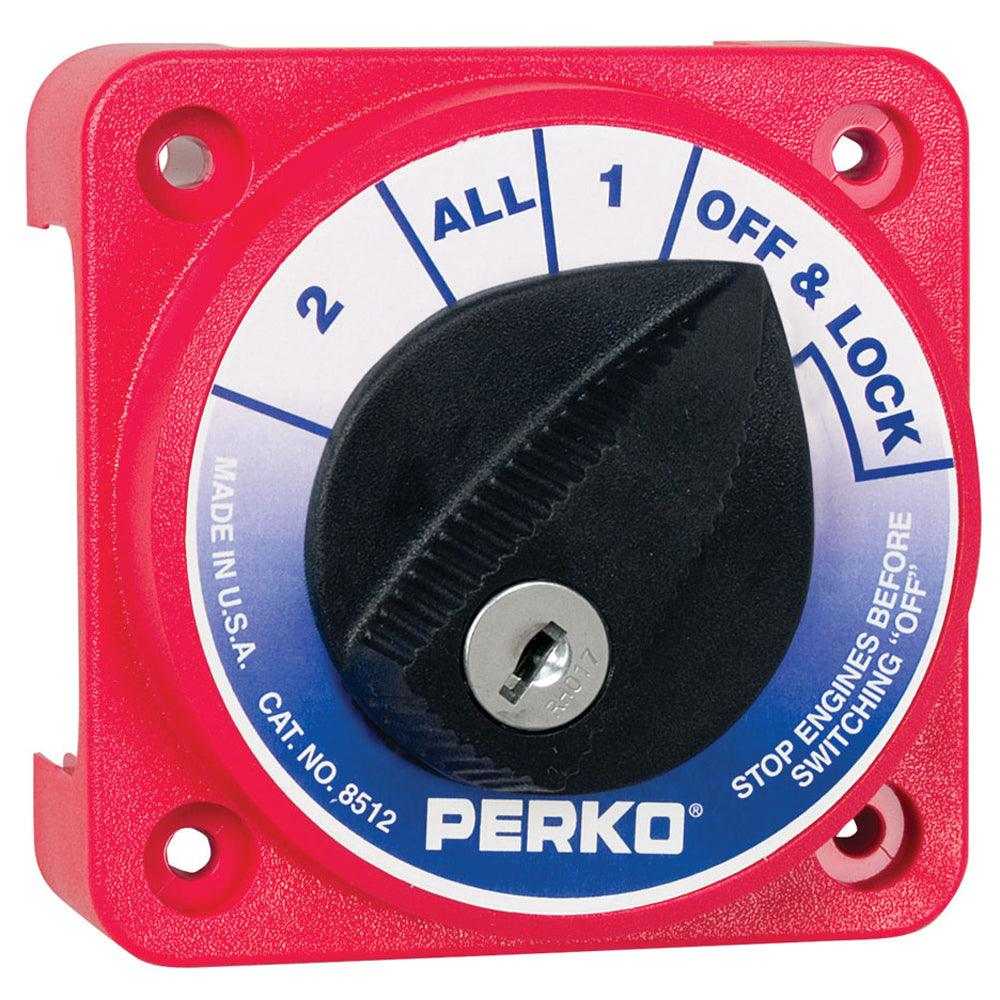 Perko, Perko Compact Medium Duty Batteriewahlschalter mit Tastensperre [8512DP]